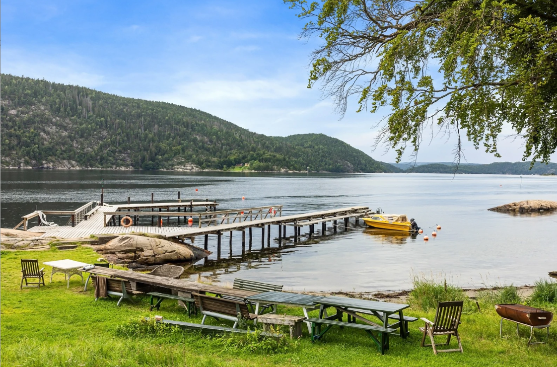 The private dock on the Oslofjord